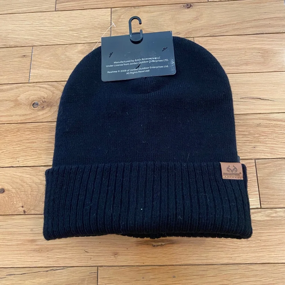 Realtree 3 Pack Beanie Hats Men Women Winter Warm Knit Caps‎ Tan Grey Black